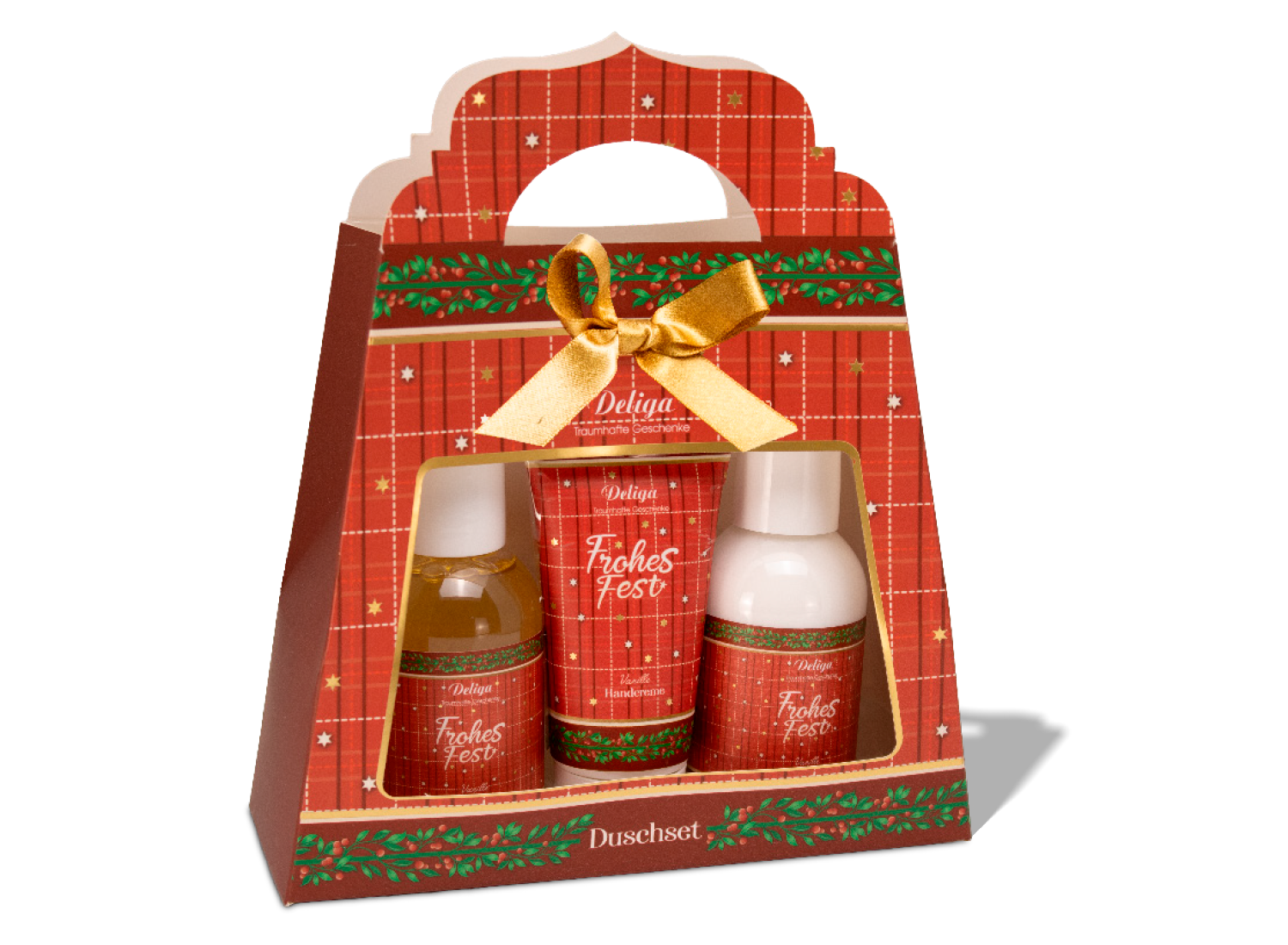 Pflegetasche „Rote Winterbeere“